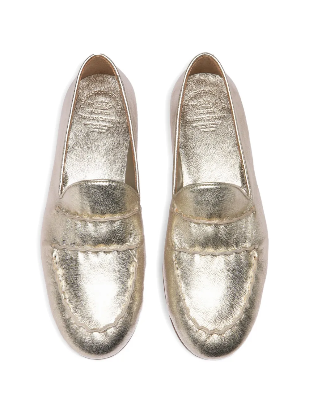 Officine Creative Oliver loafers met ronde neus Goud