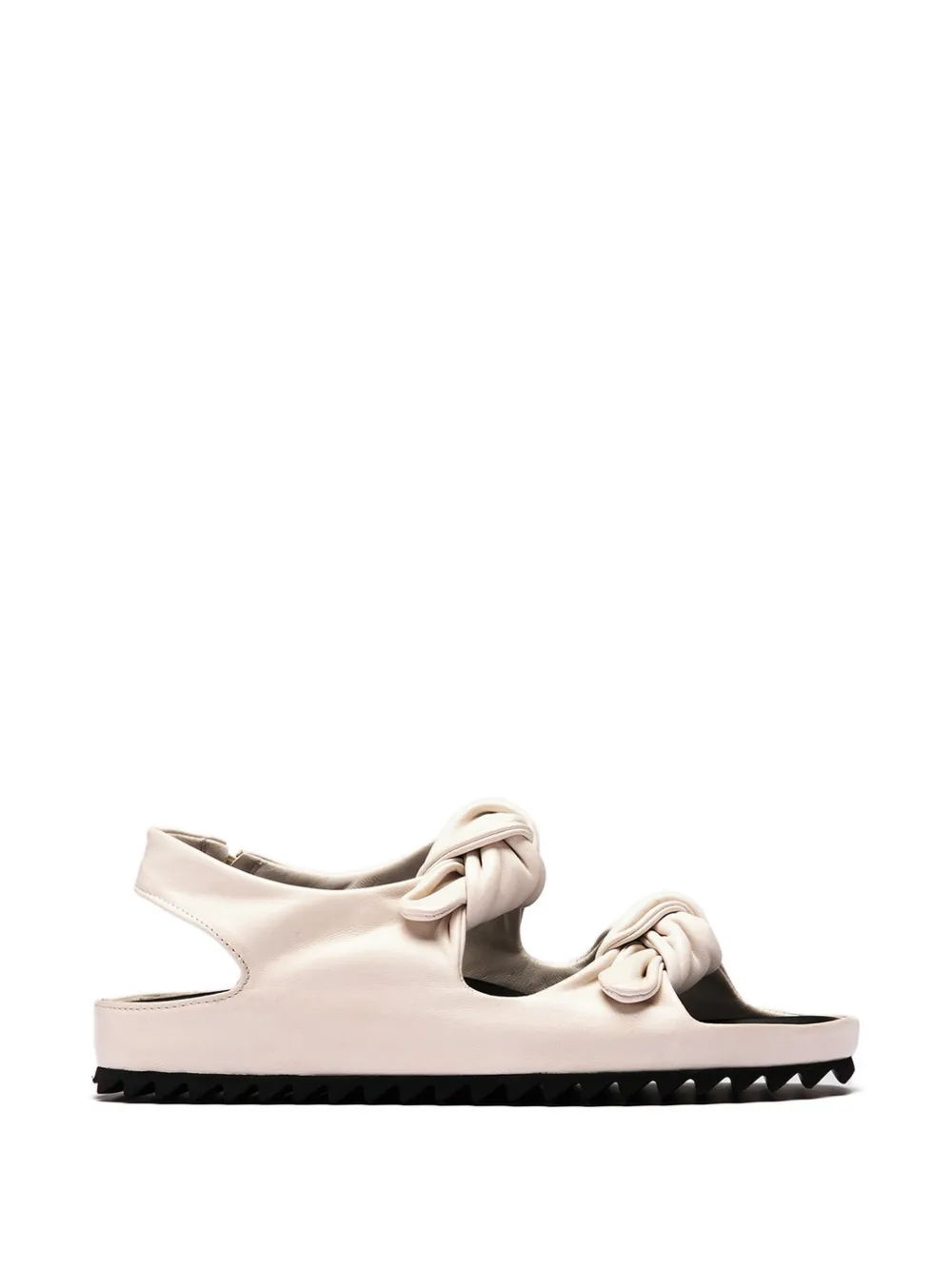 Officine Creative Pelagie knotted leather sandals Beige