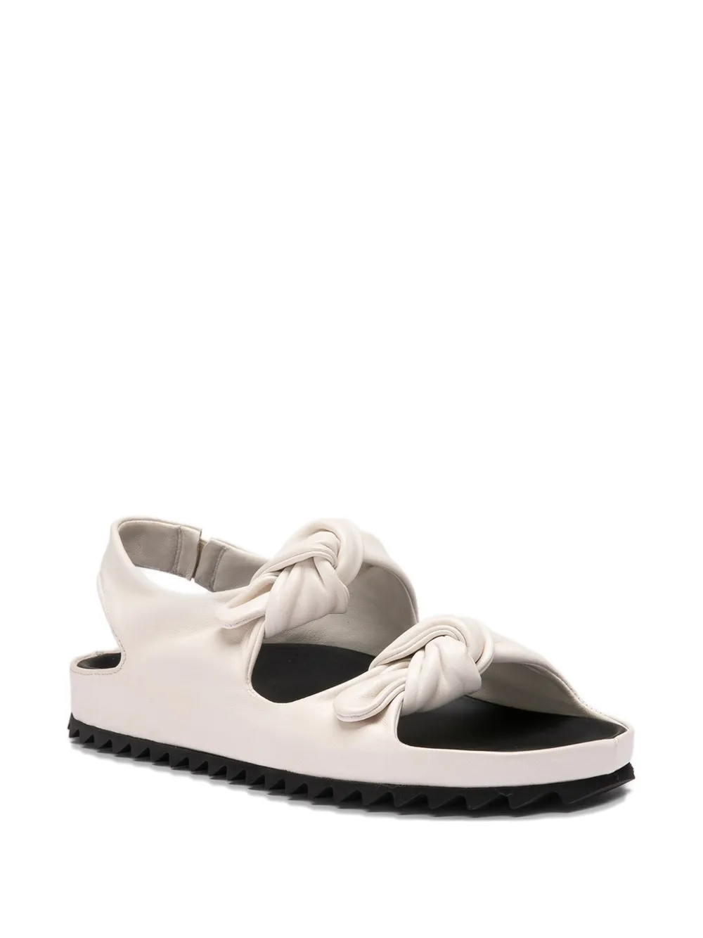 Officine Creative Pelagie knotted leather sandals Beige