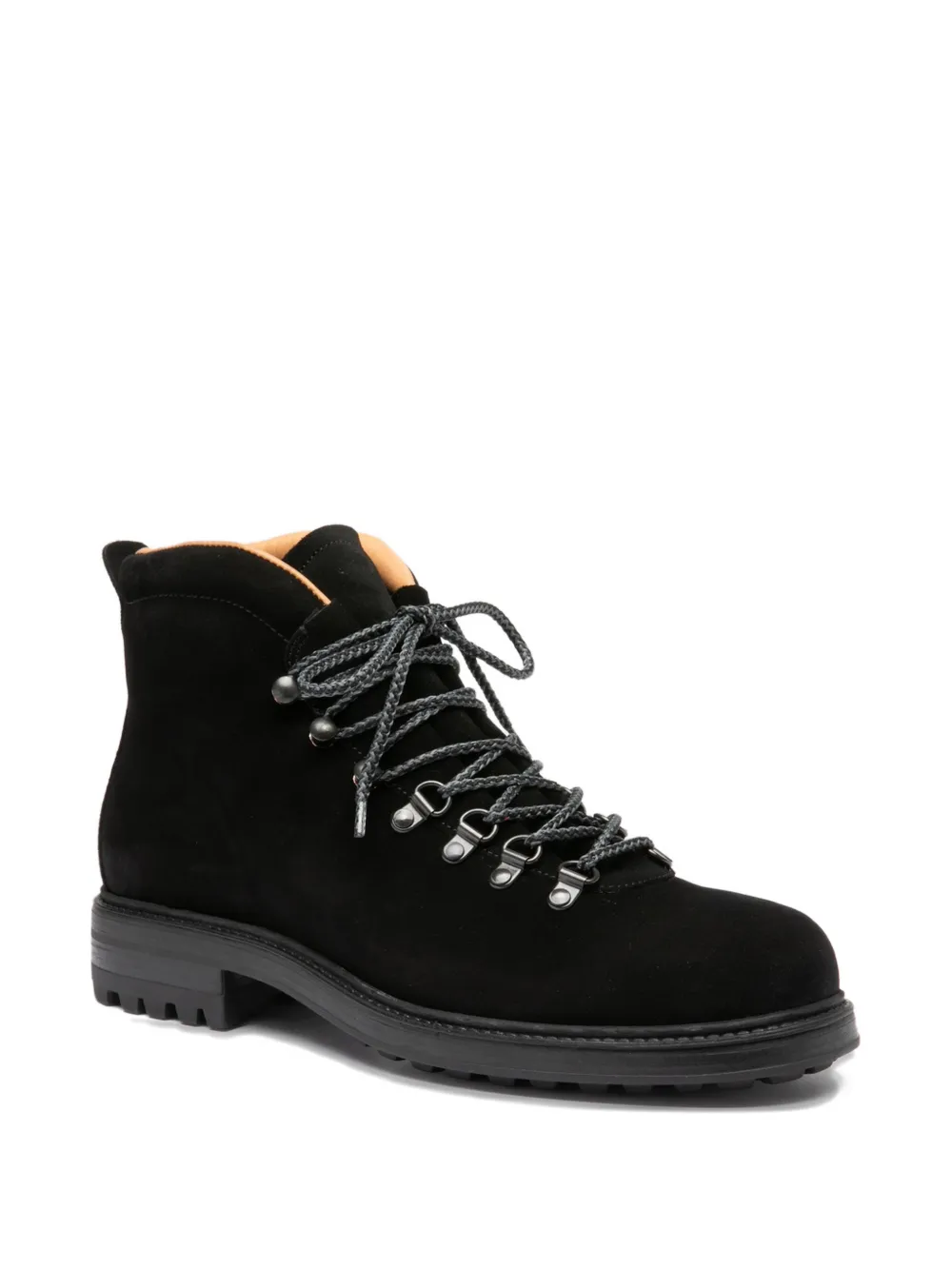 Officine Creative Leren laarzen met veters Zwart