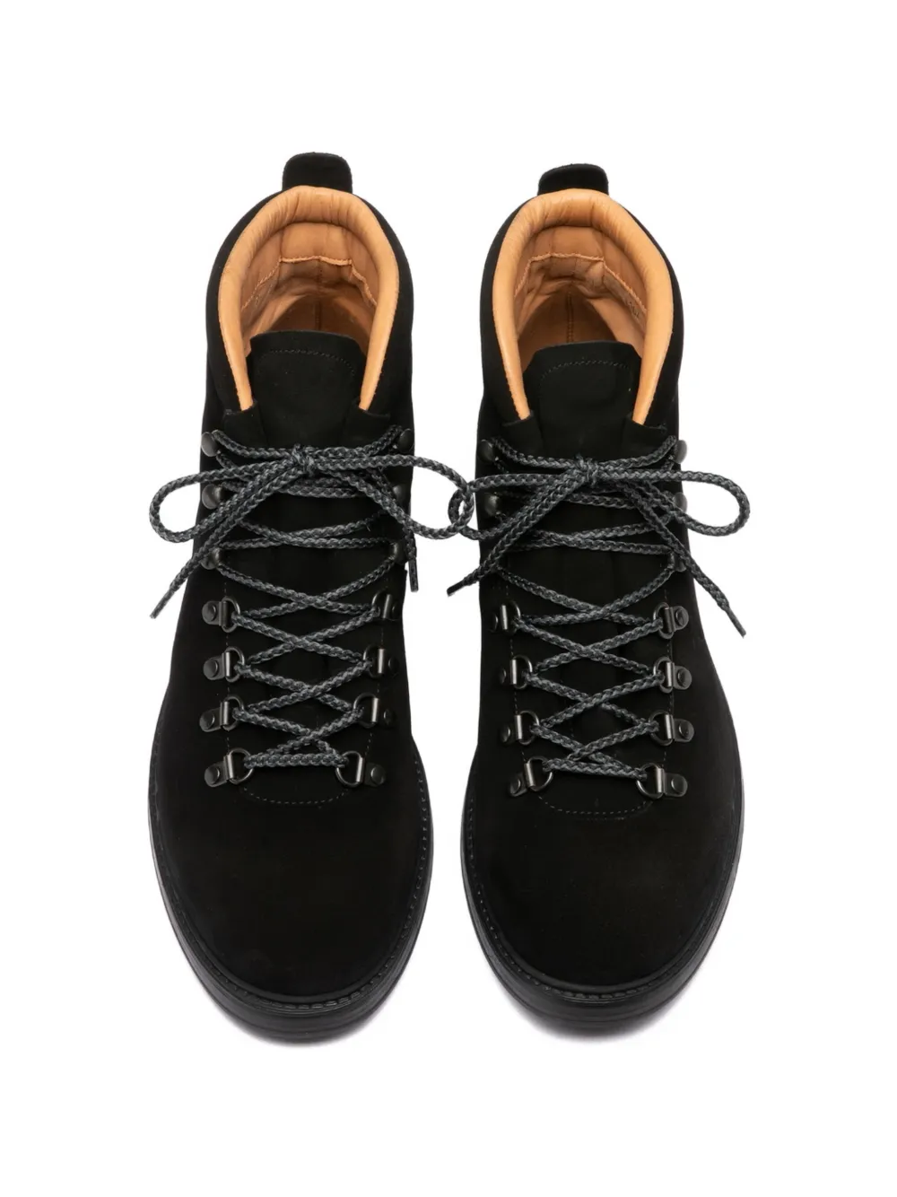 Officine Creative Leren laarzen met veters Zwart