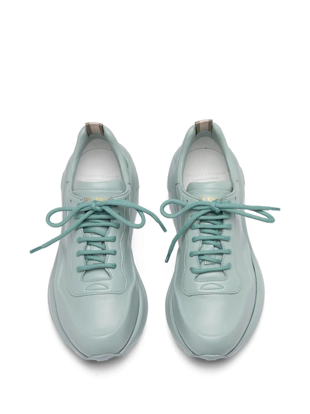 Officine Creative Sphyke lace-up leather sneakers Blauw