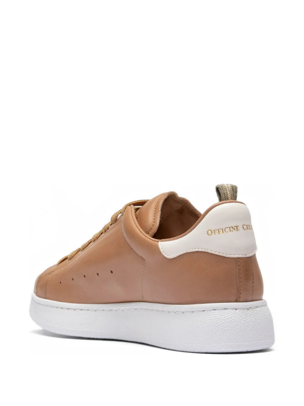 Officine Creative Mower 100 leather sneakers Bruin
