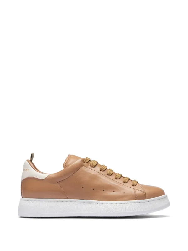 Officine Creative Mower 100 Leather Sneakers in Brown