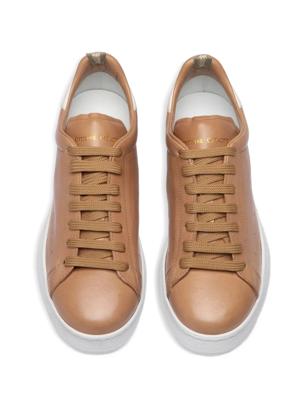 Officine Creative Mower 100 leather sneakers Bruin