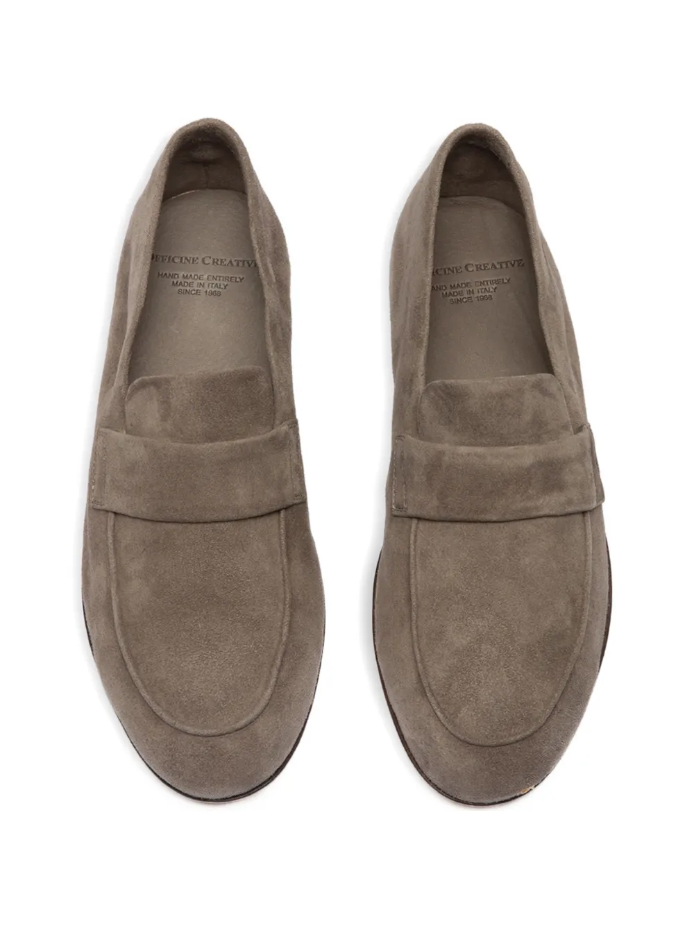 Officine Creative Airto suède penny loafers Grijs