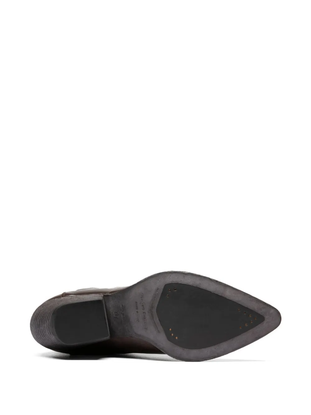 Officine Creative Arielle leren laarzen met puntige neus Bruin