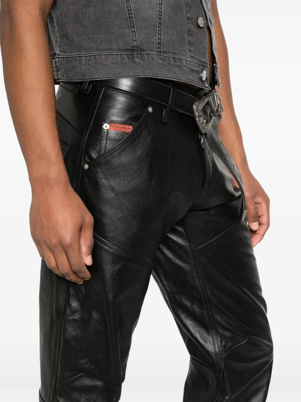 Martine Rose Bootcut cargo broek Zwart