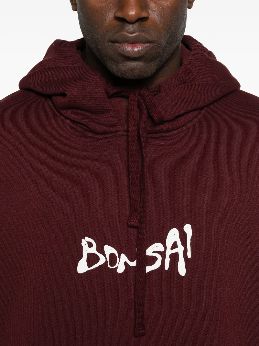 Bonsai Hoodie met print Rood