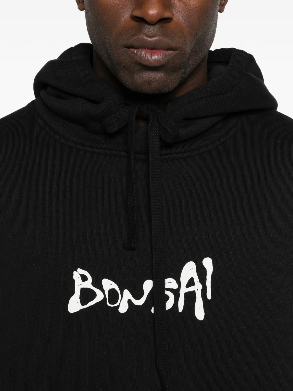 Bonsai Hoodie met print Zwart