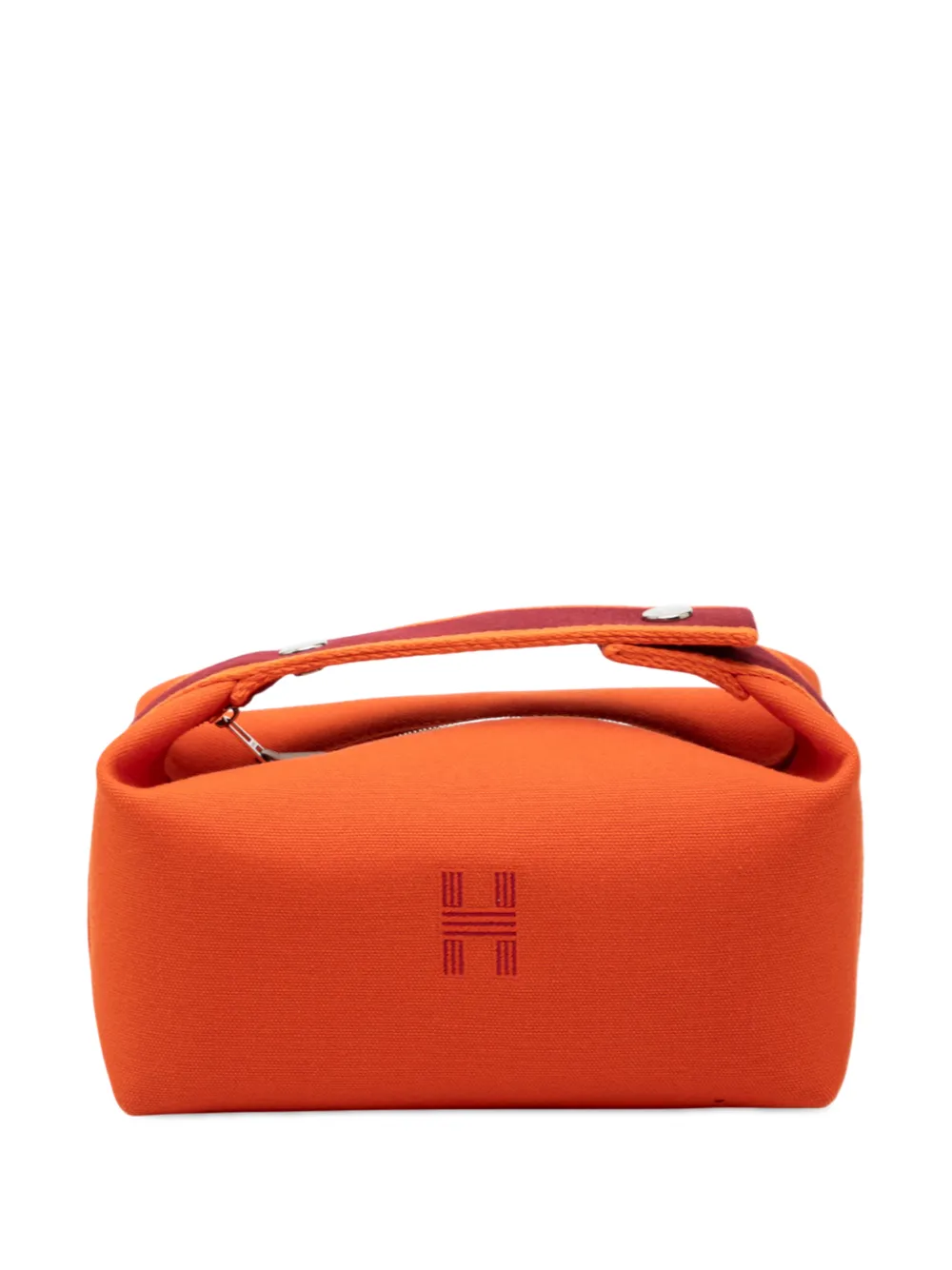 Hermès Pre-Owned Trousse Bride A Brac piccola in tela Toile 2020-2025 - Arancione