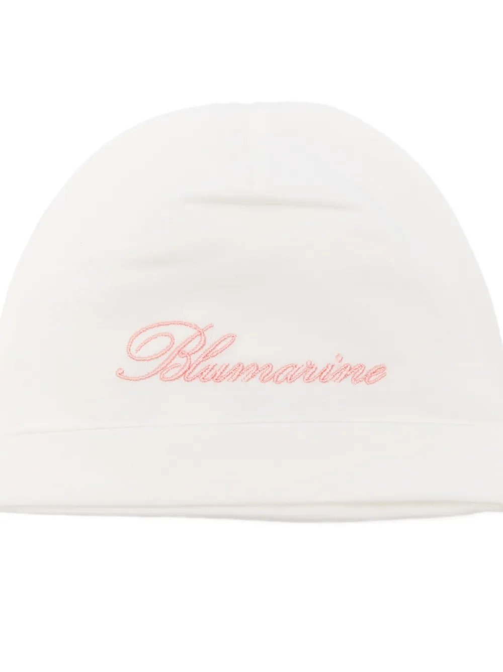  Miss Blumarine Logo-embroidery Hat - White 