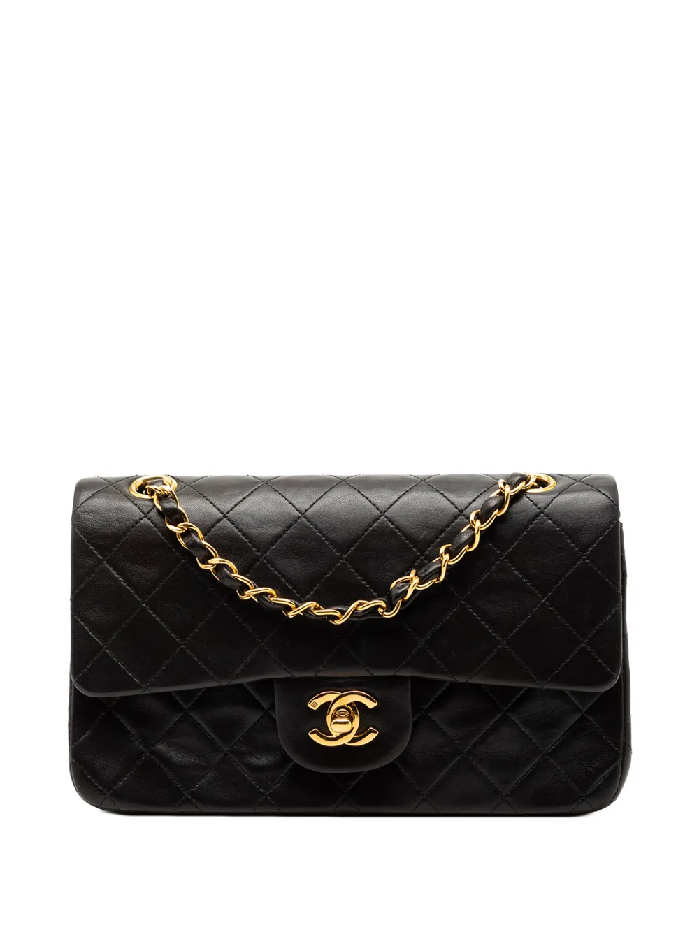 CHANEL Pre-Owned 1996-1997 kleine Classic Double Flap Schultertasche - Schwarz