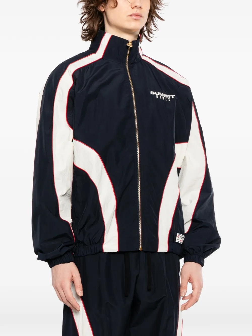  Summer Games Panelled Jacket - Blue 