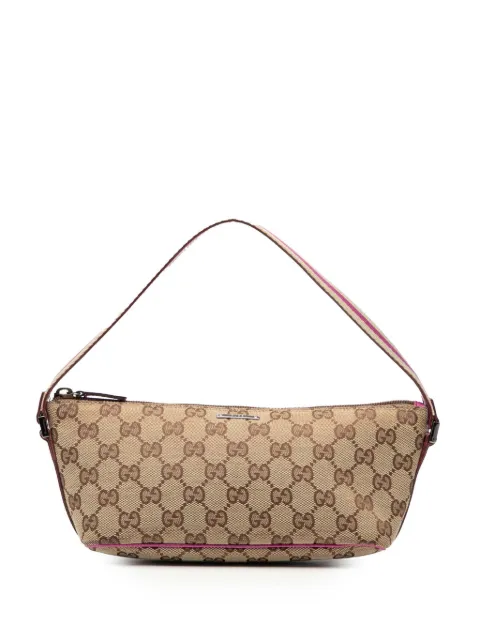 Gucci Pre-Owned 2000-2015 GG Canvas Web Boat shoulder bag