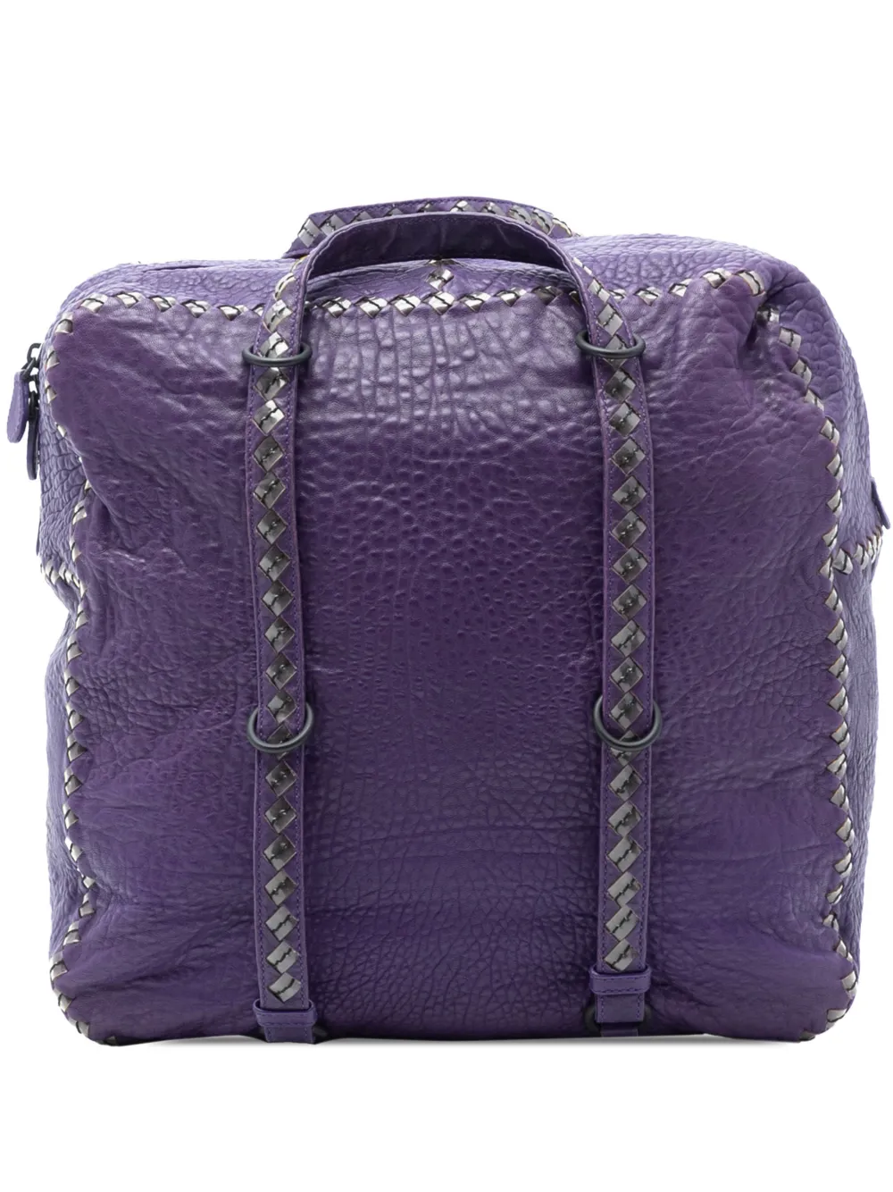 Bottega Veneta Pre-Owned 2012-2025 Intrecciato Trimmed Leather handbag - Viola