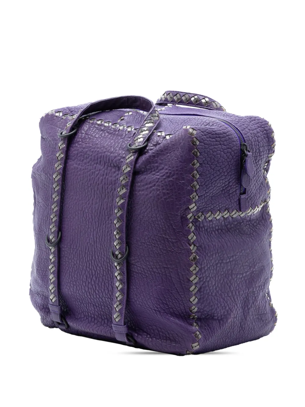 2012-2025 Intrecciato Trimmed Leather Handbag