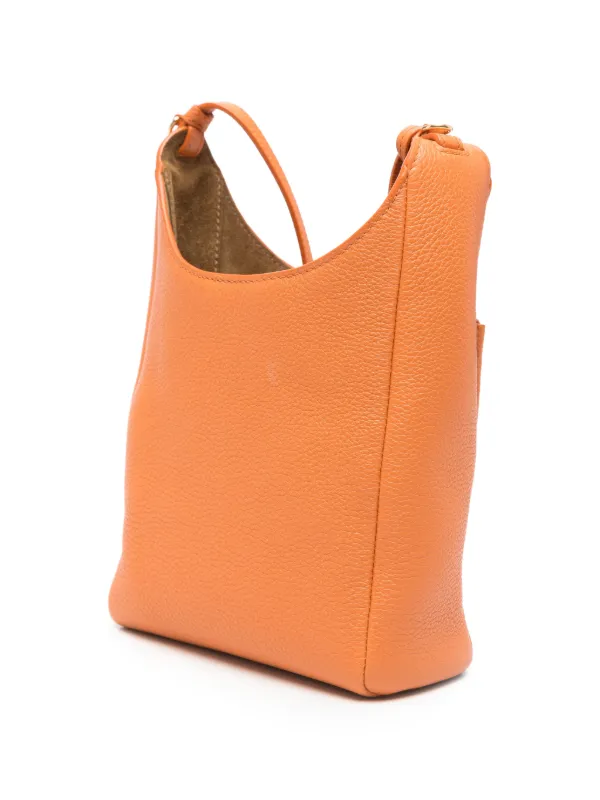 Miu Miu padlock-charm Leather Cross Body Bag | Orange | FARFETCH BE