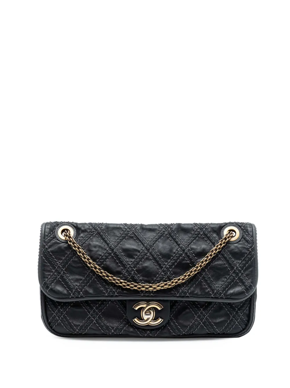 CHANEL Pre-Owned 2011 Paris Bombay Medium CC Calfskin Triptych Flap shoulder bag - Grigio