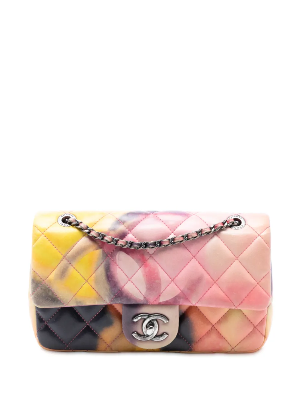 CHANEL Pre-Owned 2015-2016 Small Lambskin Flower Power Single Flap crossbody bag - Rosa