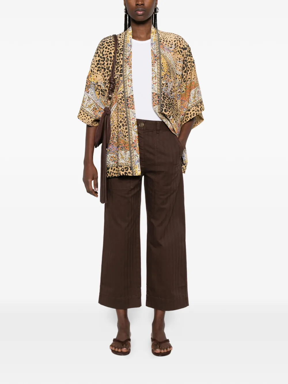 patch-pocket herringbone trousers