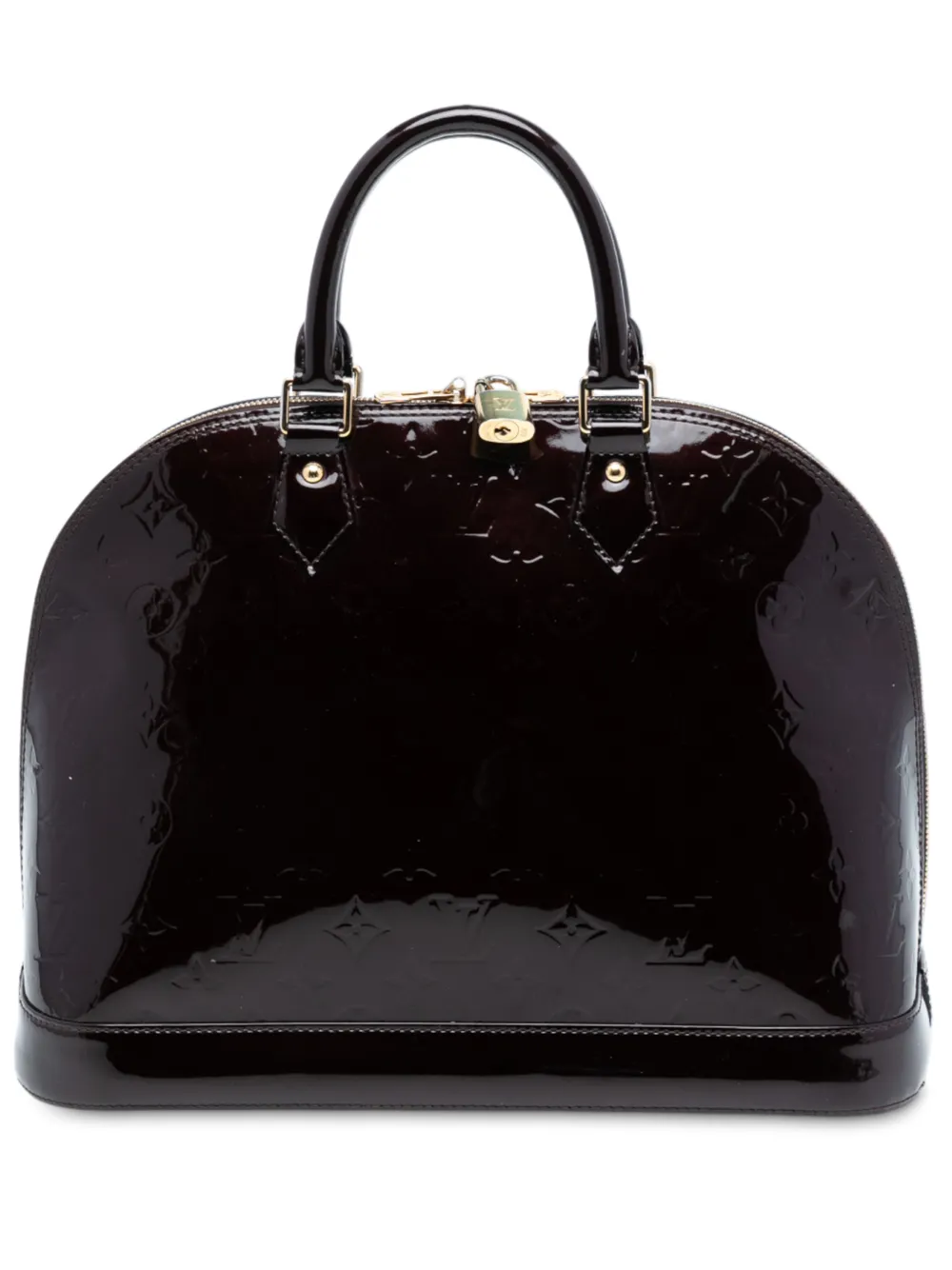 Louis Vuitton Pre-Owned 2014 Monogram Vernis Alma MM handbag - Viola