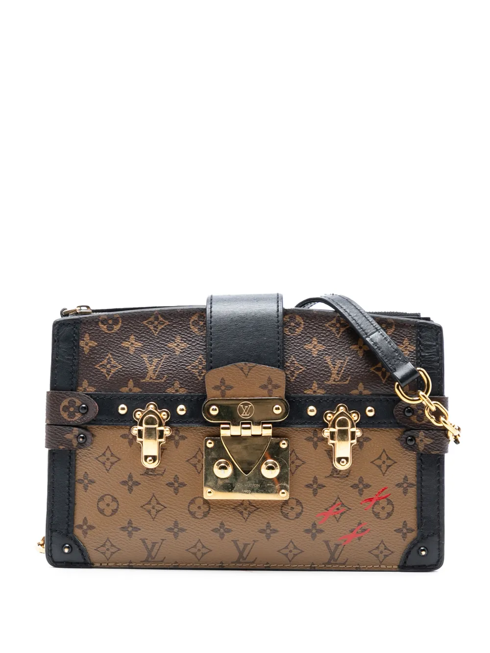 Louis Vuitton Pre-Owned 2021-2025 Monogram Reverse Trunk Clutch crossbody bag - Marrone