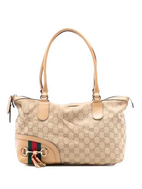 Gucci Pre-Owned 2016-2025 GG Canvas Horsebit Web handbag