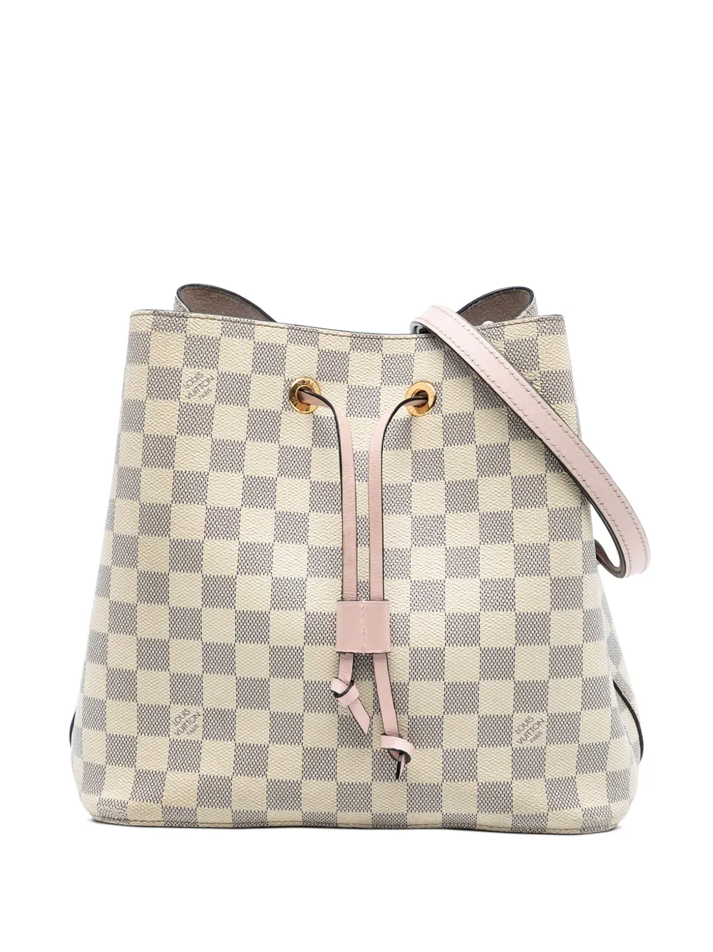 Louis Vuitton Pre-Owned 2019 Damier Azur Neonoe MM bucket bag - Weiß