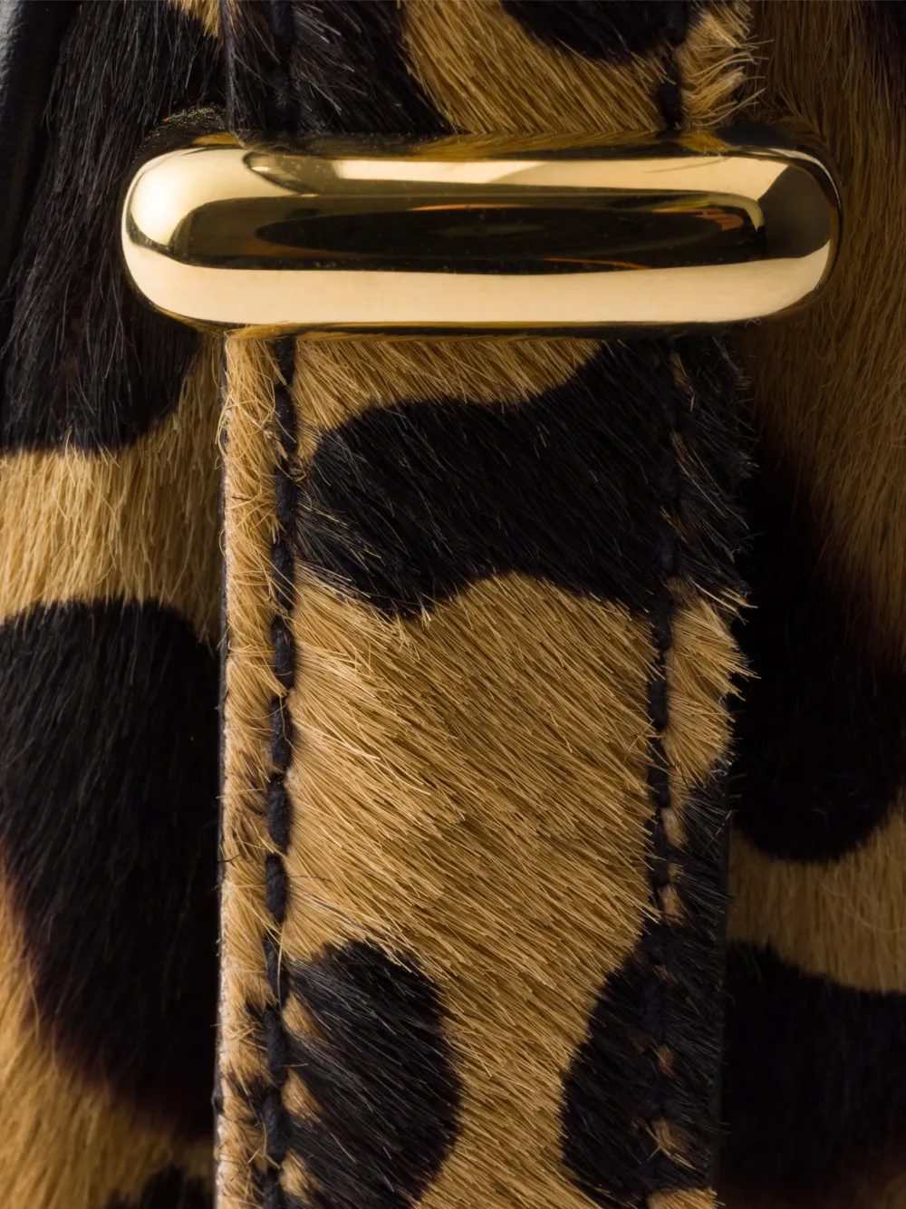 Prada Kleine Arqué leren schoudertas met print Beige