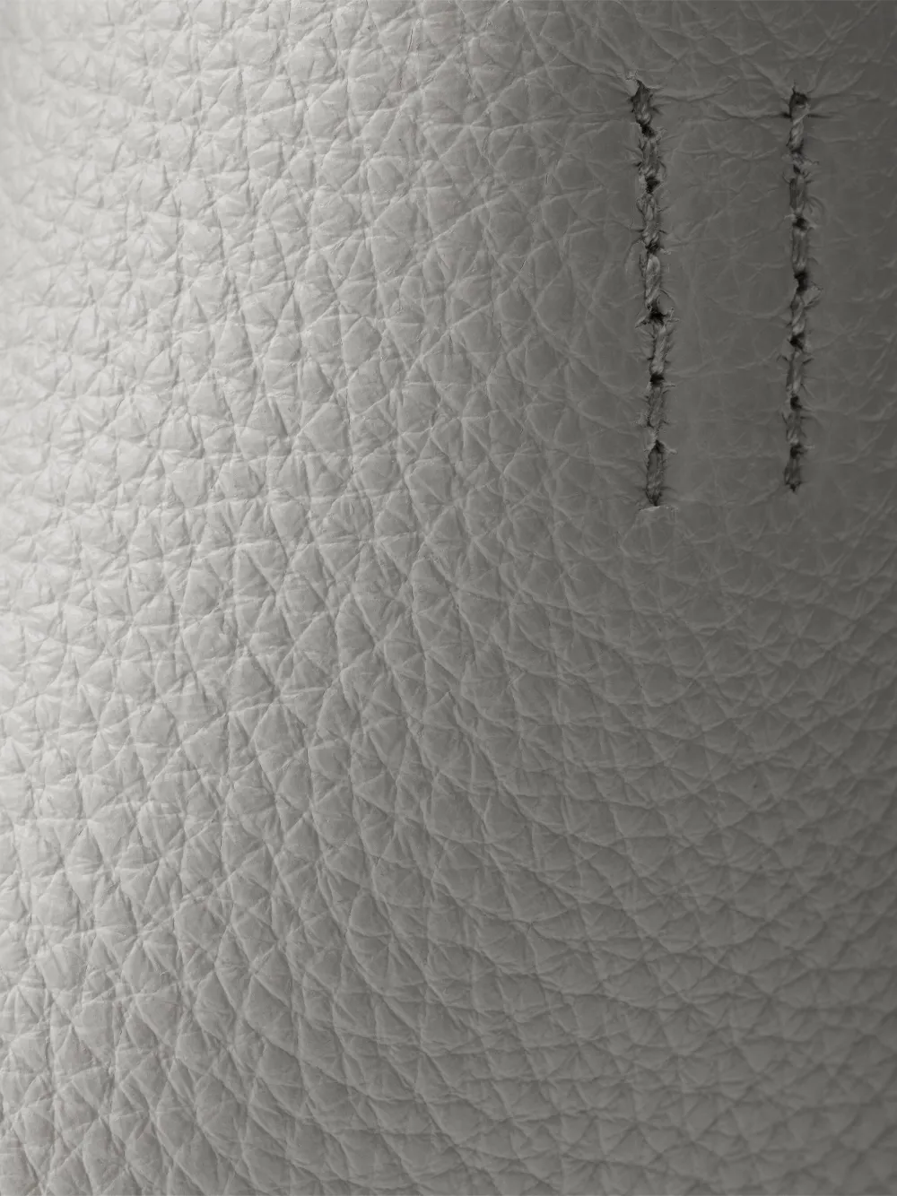 Prada Leren shopper Grijs