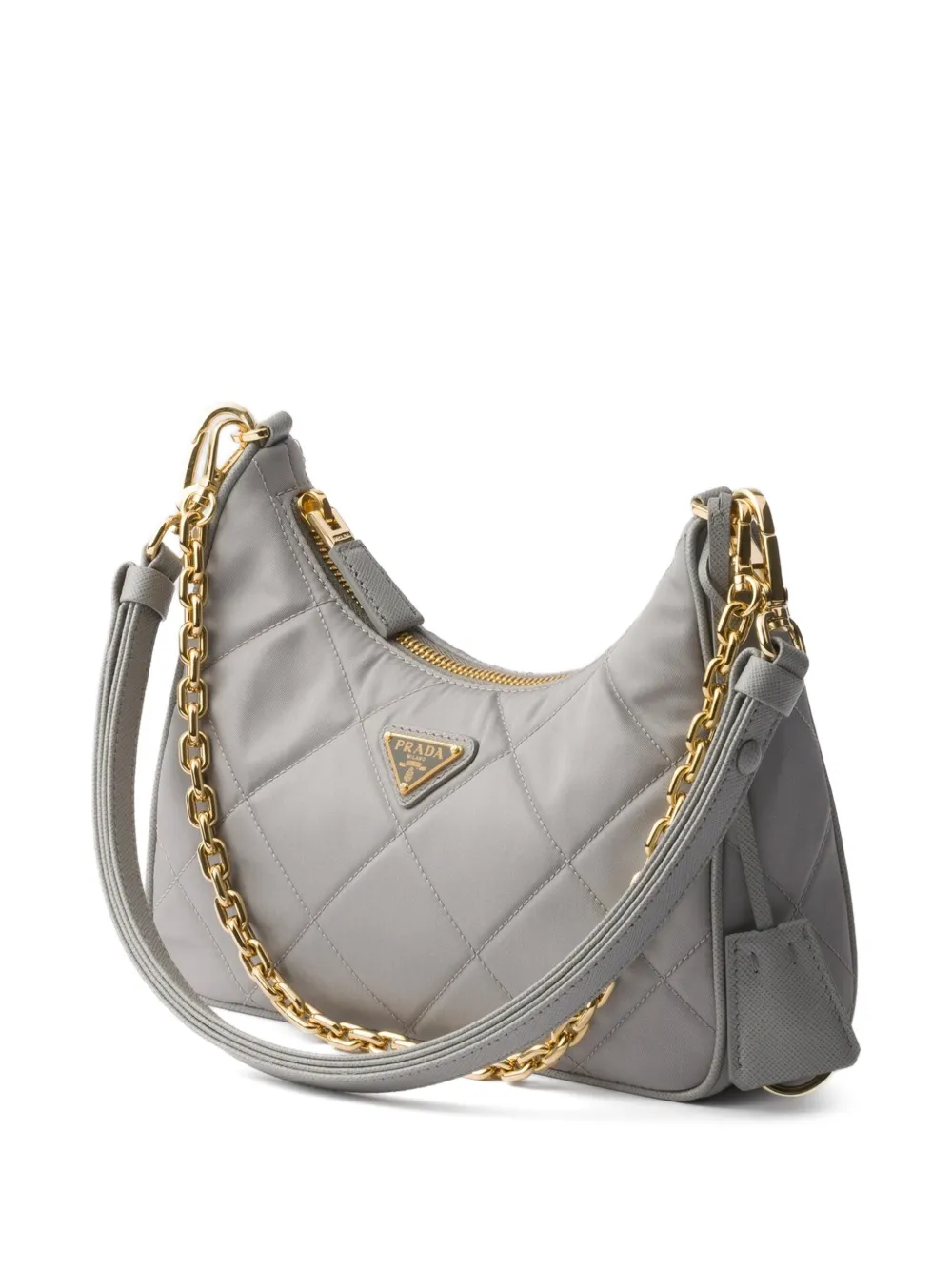 Prada Re-Edition gewatteerde schoudertas Grijs