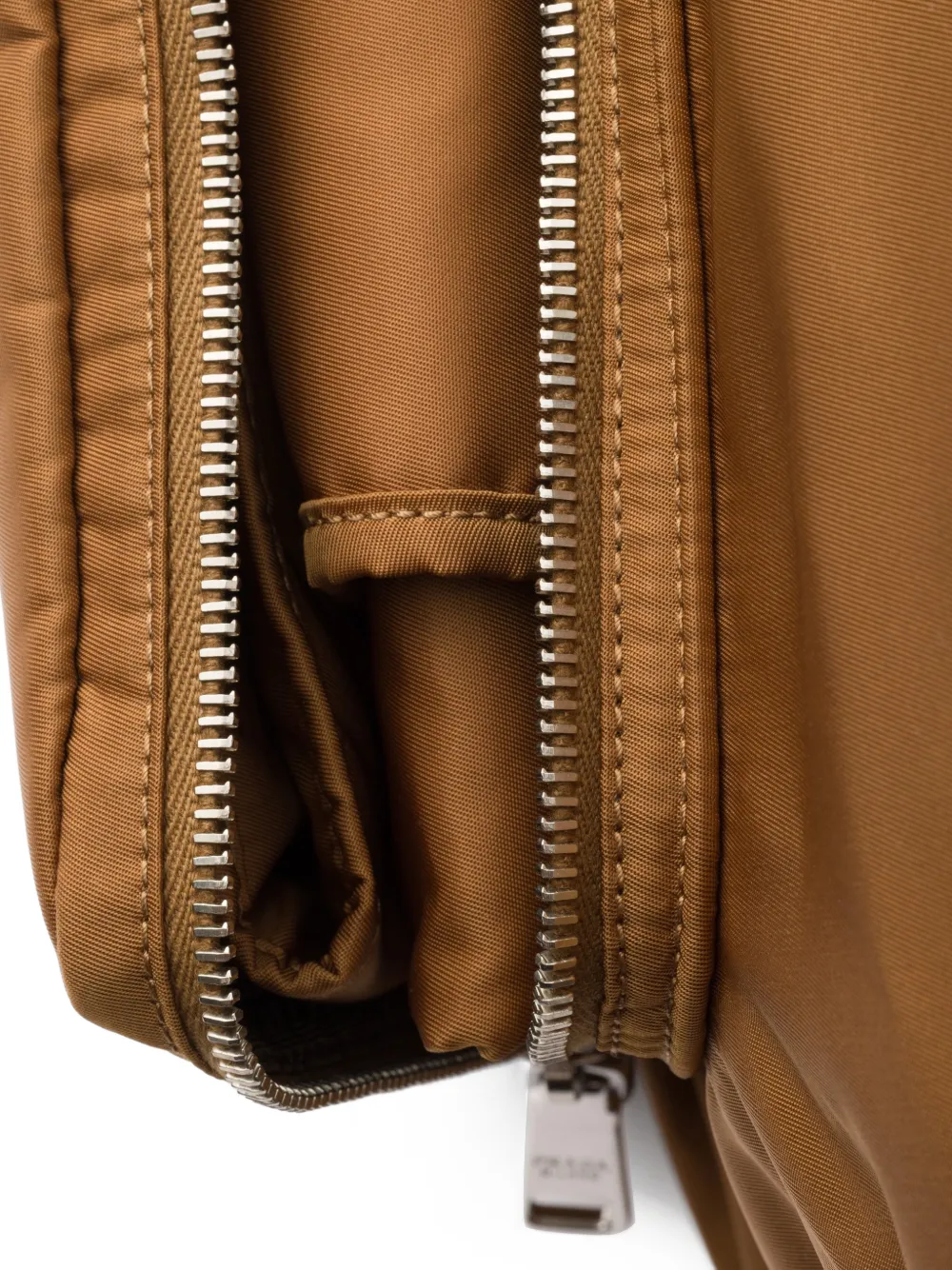 Prada Shopper met logoplakkaat Bruin