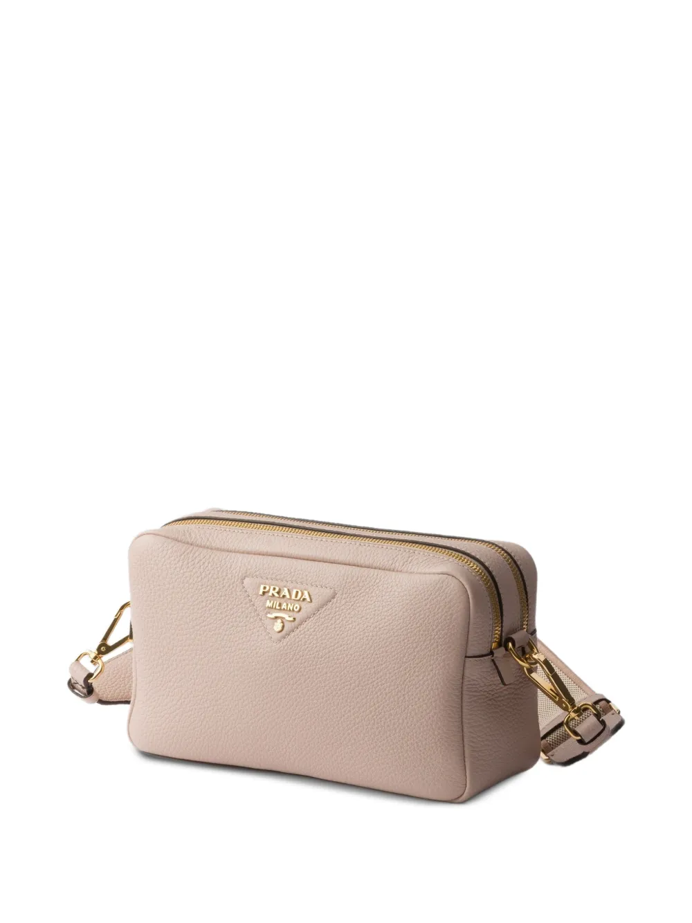 Prada Leren schoudertas Beige