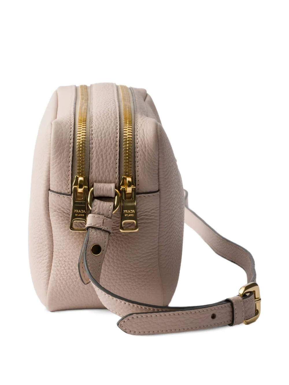 Prada Leren schoudertas Beige