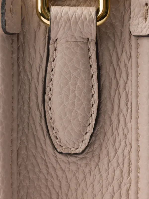 Prada レザー ショルダーバッグ | ニュートラル | FARFETCH JP
