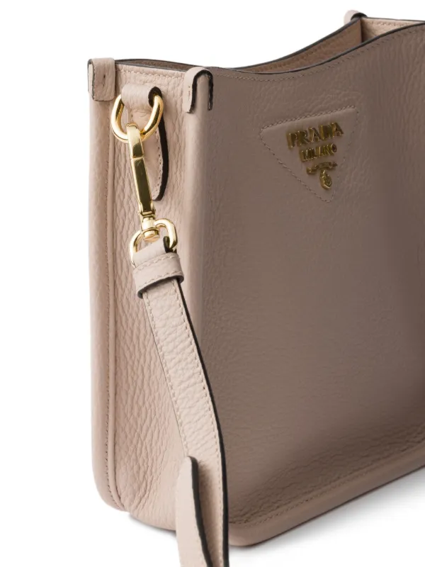 PRADA レザーショルダーバッグ Prada レザー ショルダーバッグ | ニュートラル | FARFETCH JP