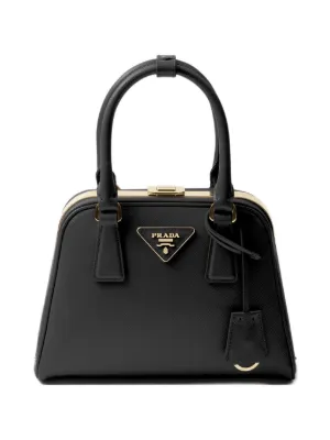 Prada ガレリア レザーミニバッグ | ブラック | FARFETCH JP