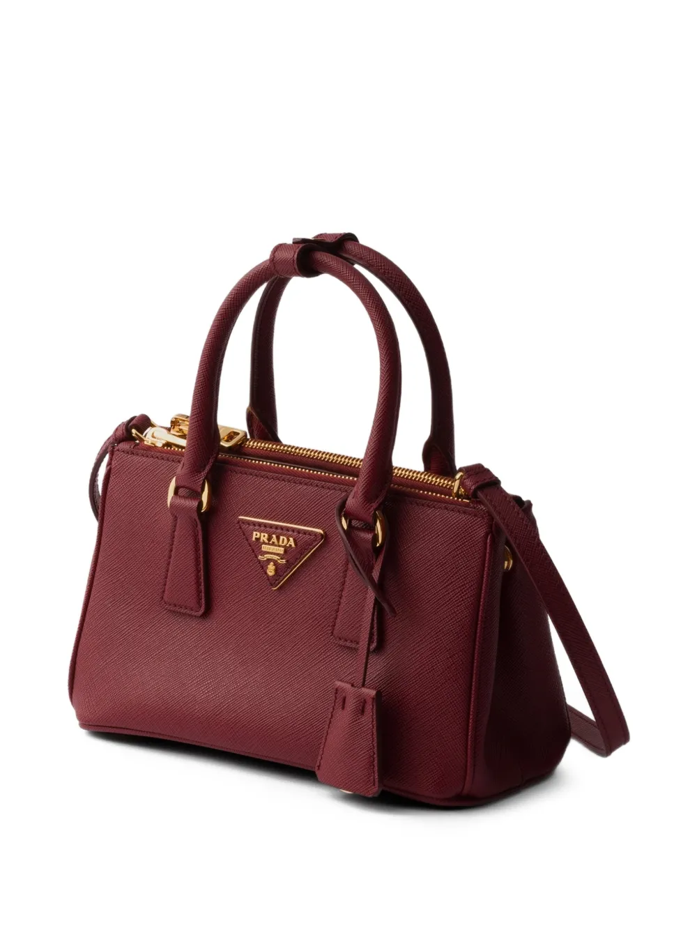 Prada Galleria kleine shopper Rood