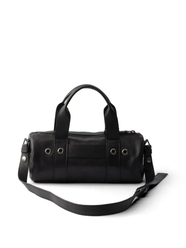 Prada Route レザー ハンドバッグ L | ブラック | FARFETCH JP