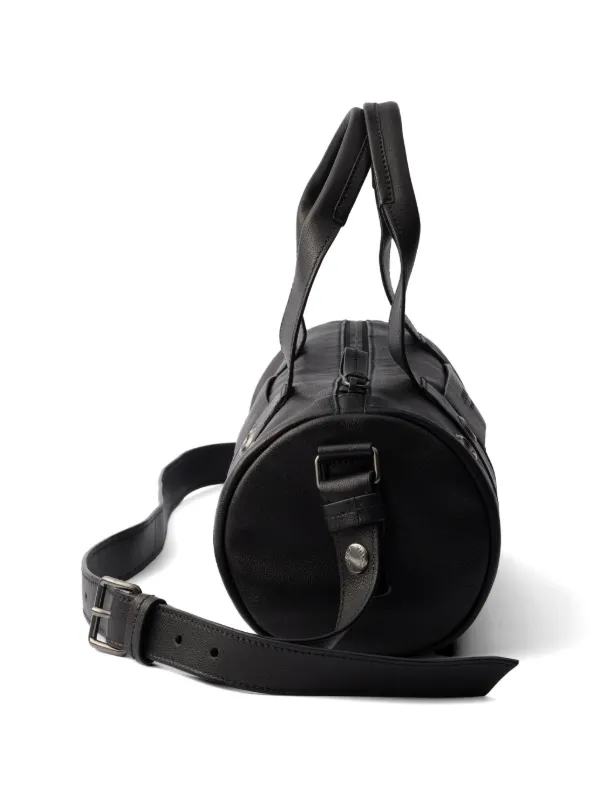 Prada Route レザー ハンドバッグ L | ブラック | FARFETCH JP