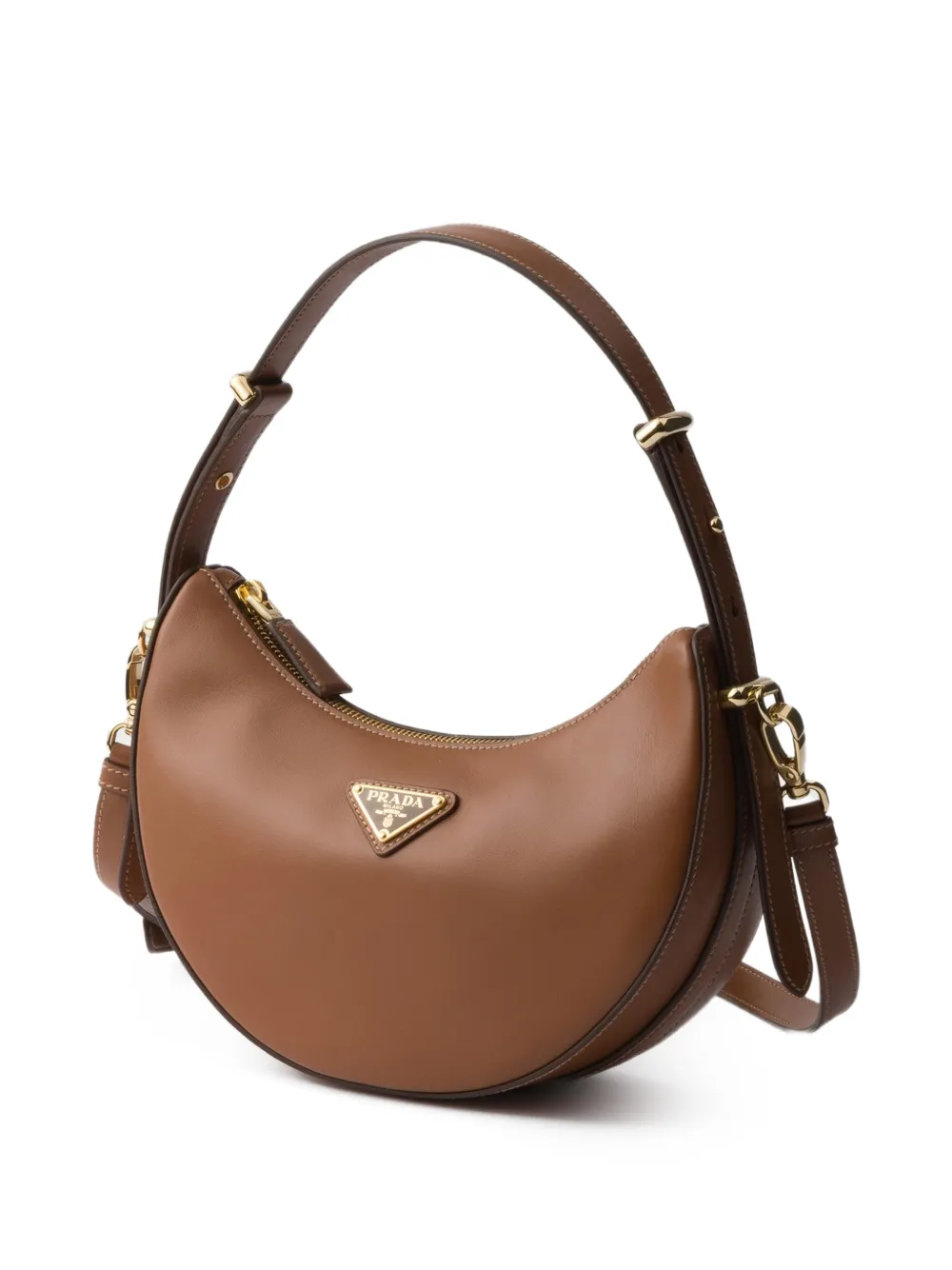 Prada Kleine Arqué schoudertas Bruin