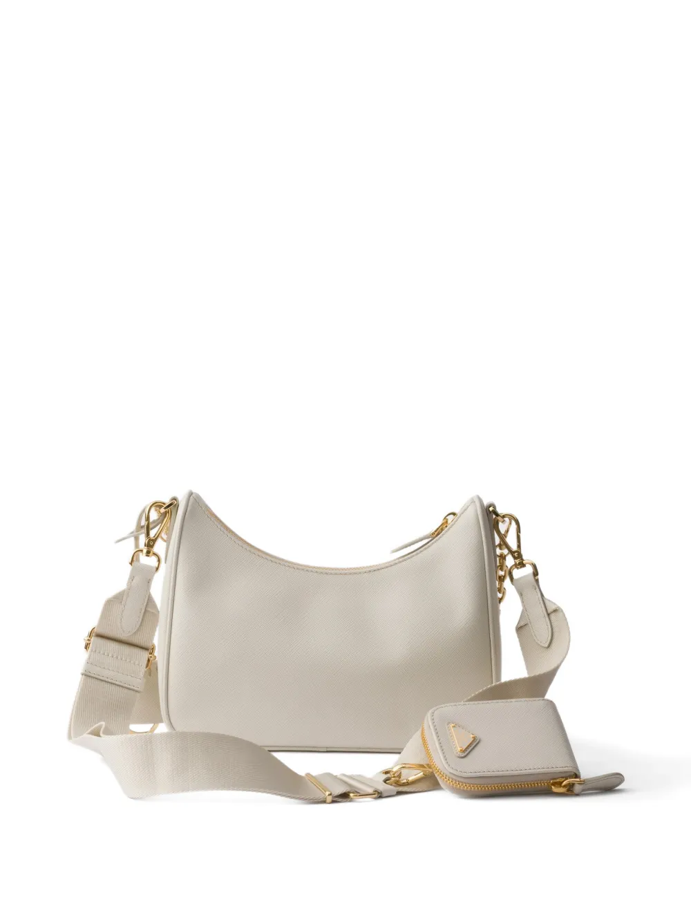 Prada Re-Edition 2005 Saffiano-leather shoulder bag - Beige