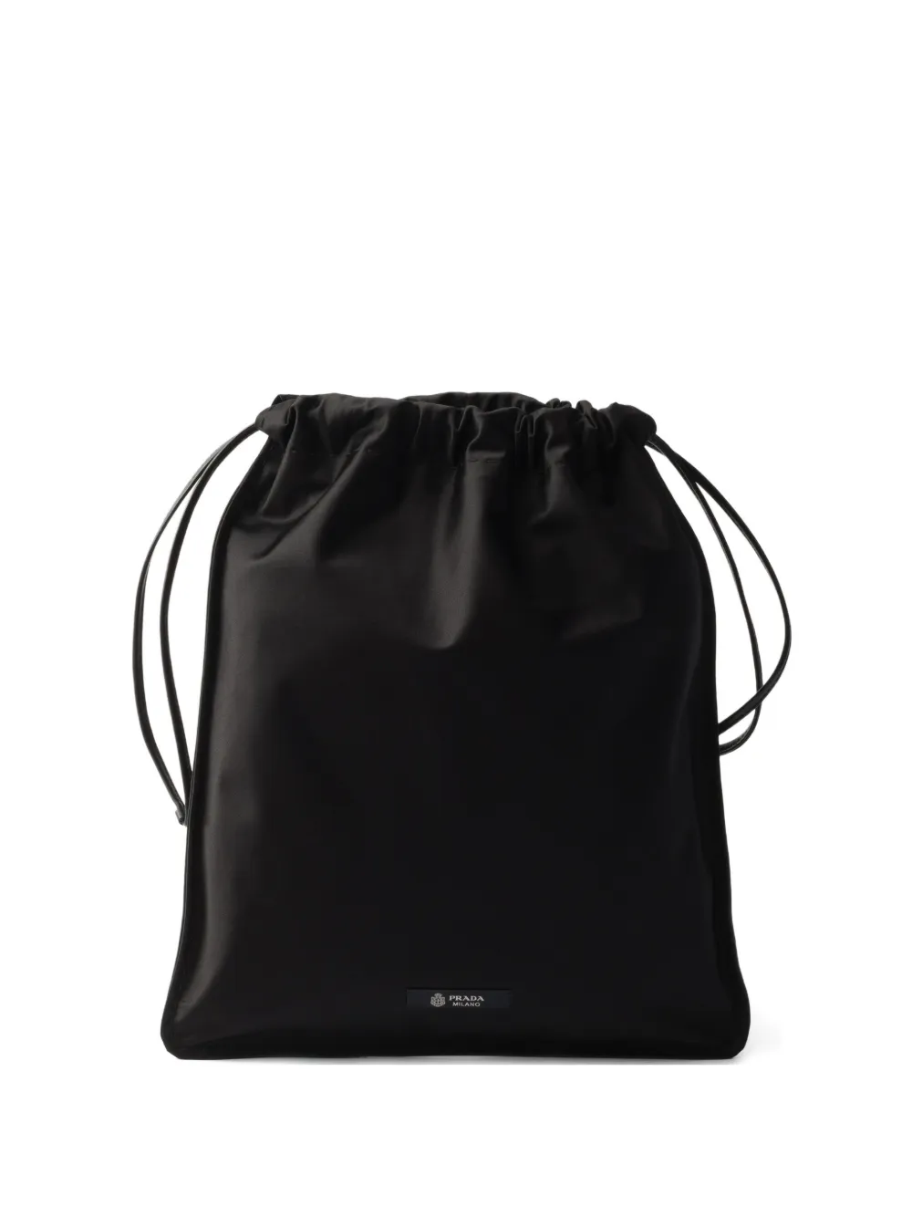 Prada Wish drawstring logo pouch - Nero