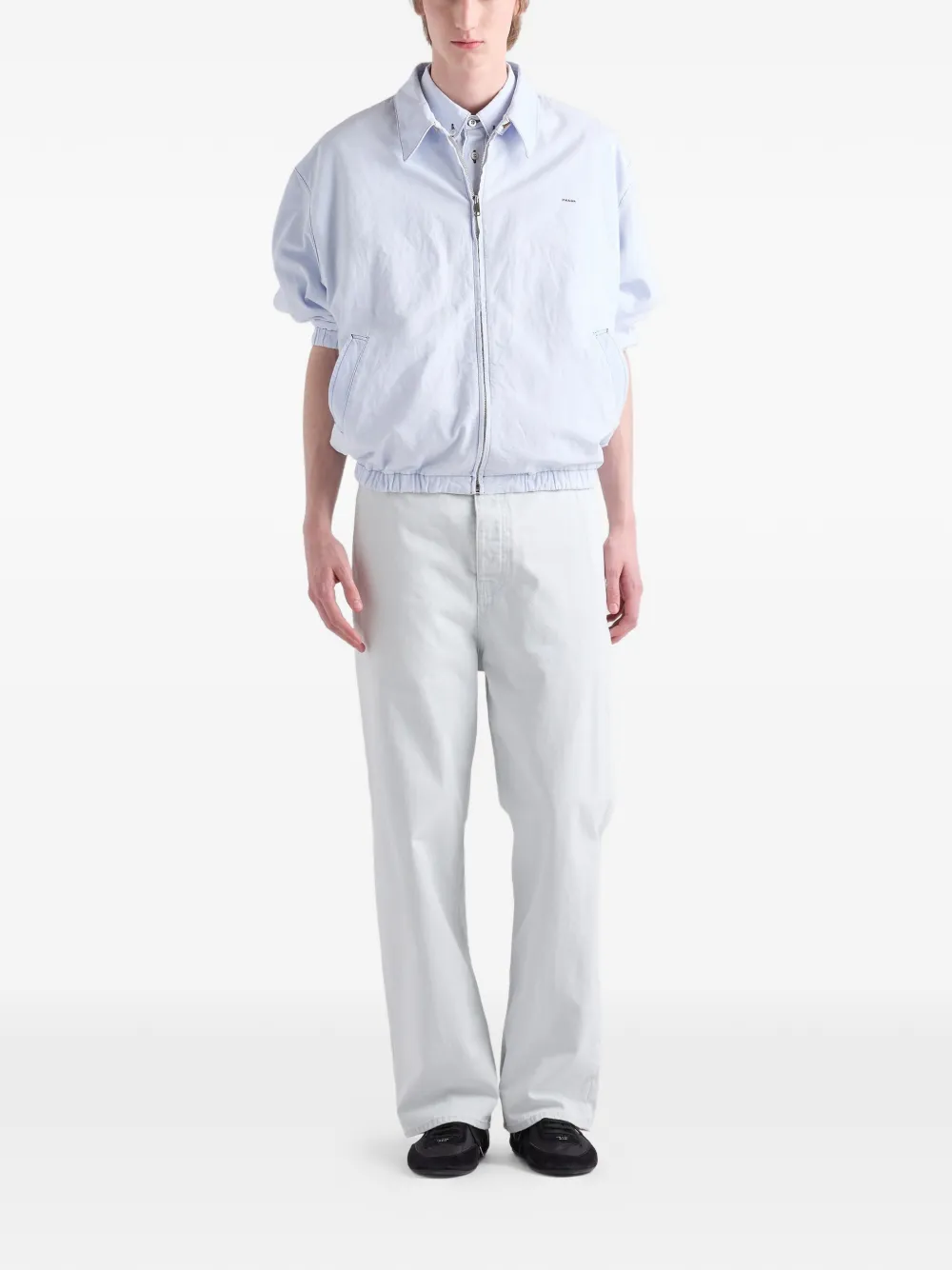 Prada Chambray overhemd Blauw