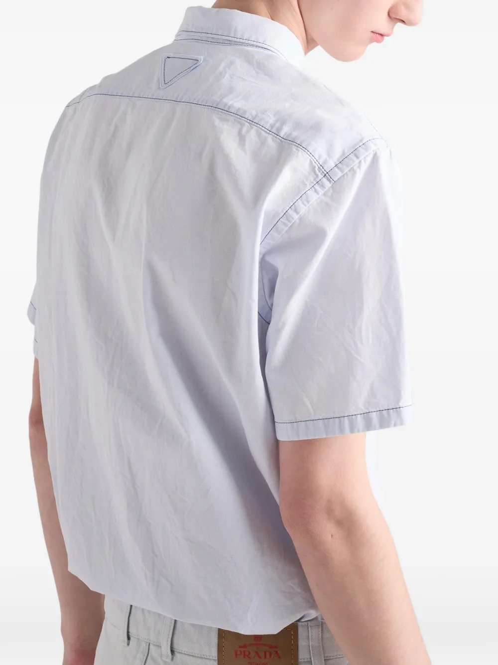 Prada Chambray overhemd Blauw