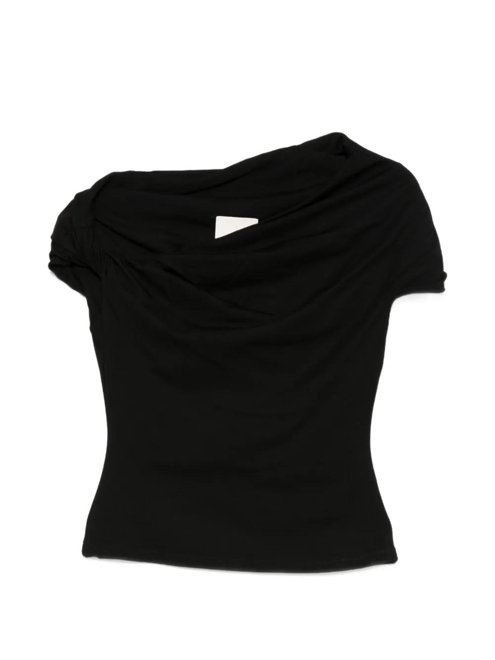 Paris Georgia Ida draped top - Nero