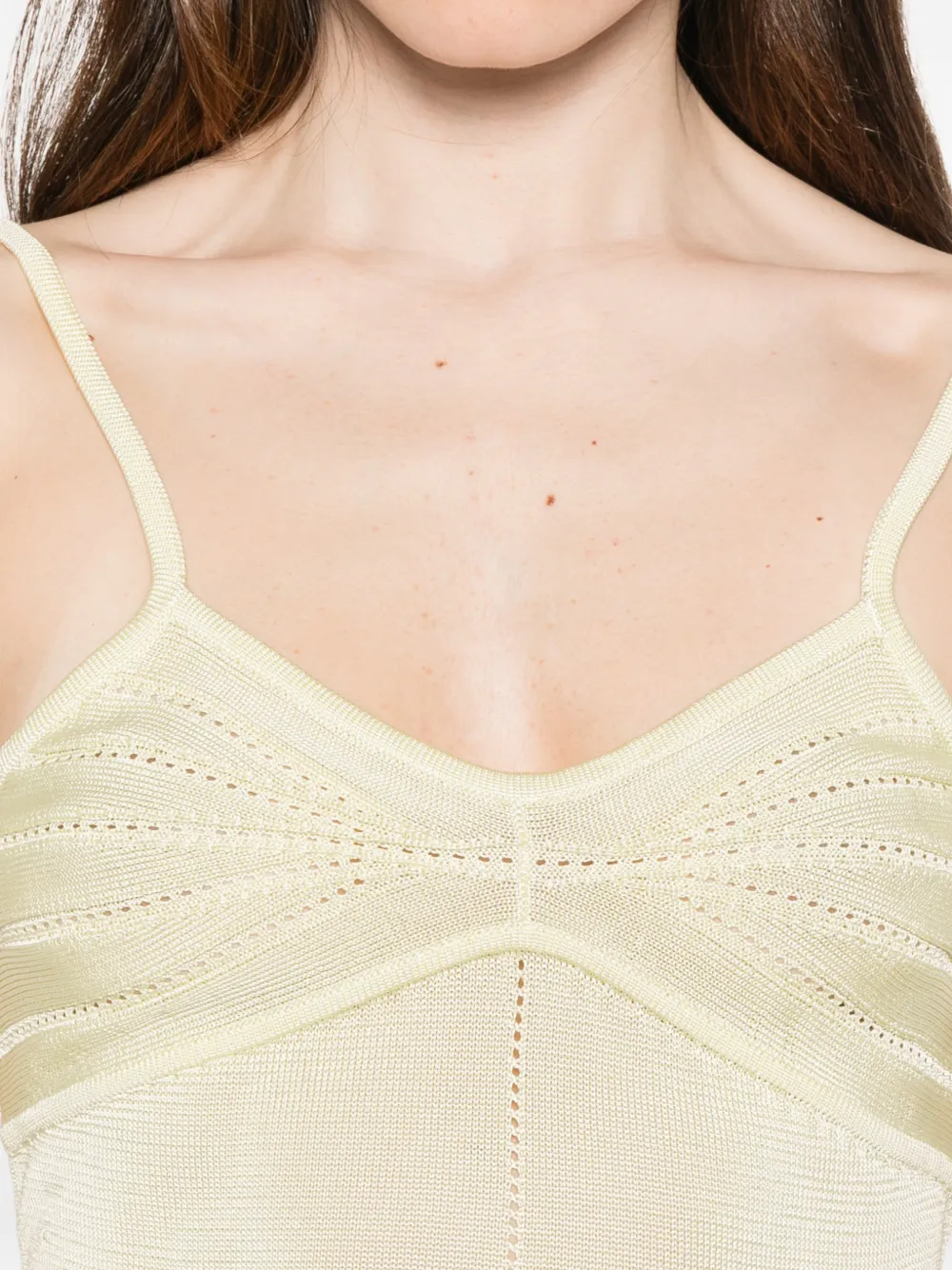 Paris Georgia Amelia tanktop met stiksel Geel