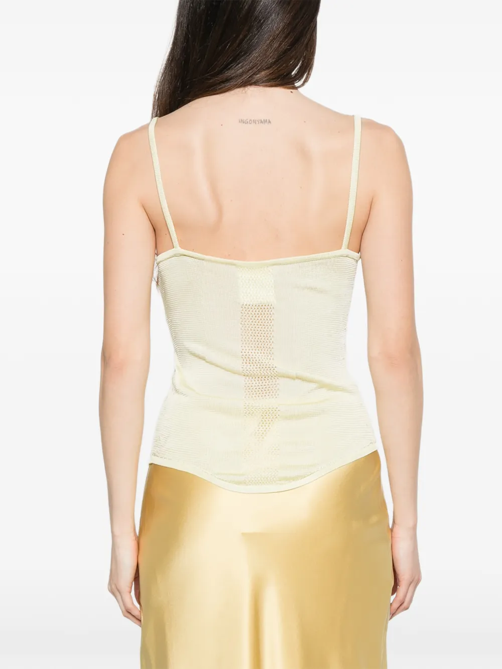 Paris Georgia Amelia tanktop met stiksel Geel