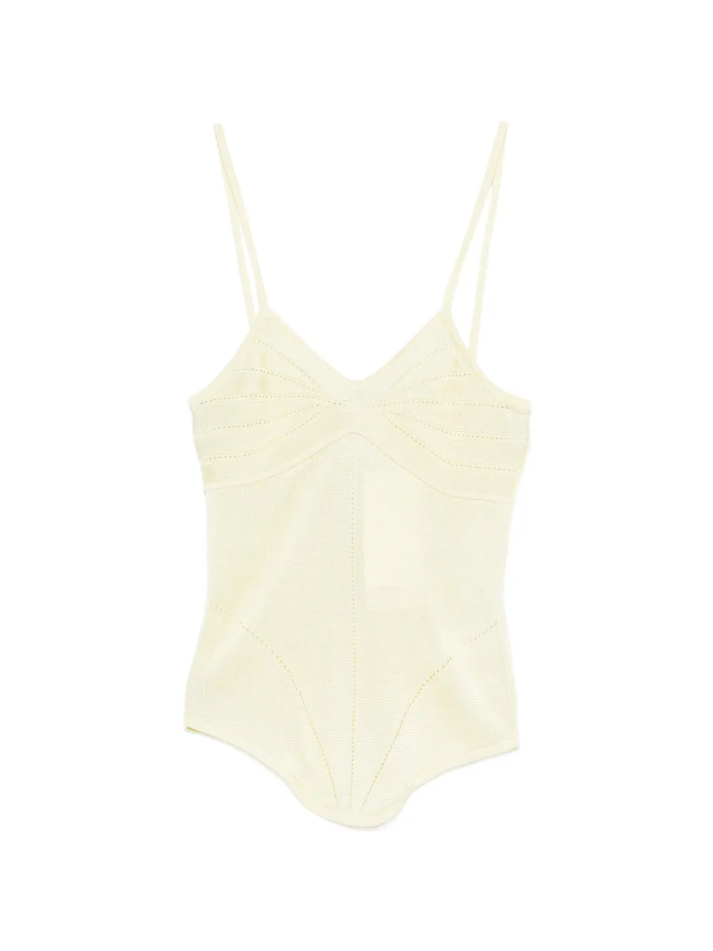 Paris Georgia Amelia stitched tank top - Giallo